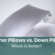 A Juxtaposition of the Longevity, Performance & Cost of Feather Pillows vs. Down Pillows